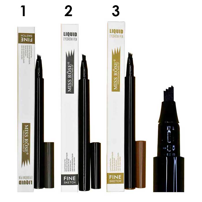 Delineadores de cejas mr punta 3 picos
