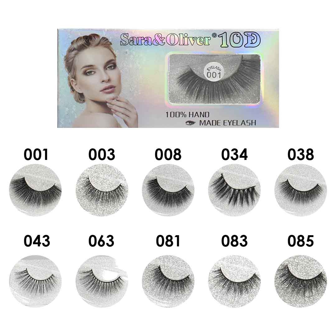 Pestañas volumen 10D Sara y Oliver