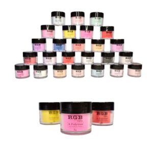 Polvo acrilico rgb para uñas colores surtidos 8g