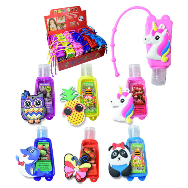 Gel antibacterial portable con diseños varios b