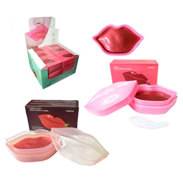 Mascarillas hidratantes de colágeno para labios en tarro vaseina