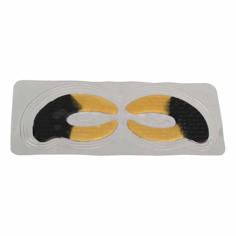 Parches de antifaz de dos colores negro y dorado