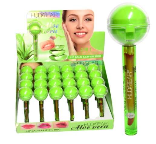 Balsamo y tintas con diseño bombon