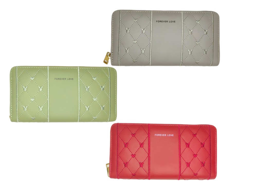 Billetera forever love con textura colores