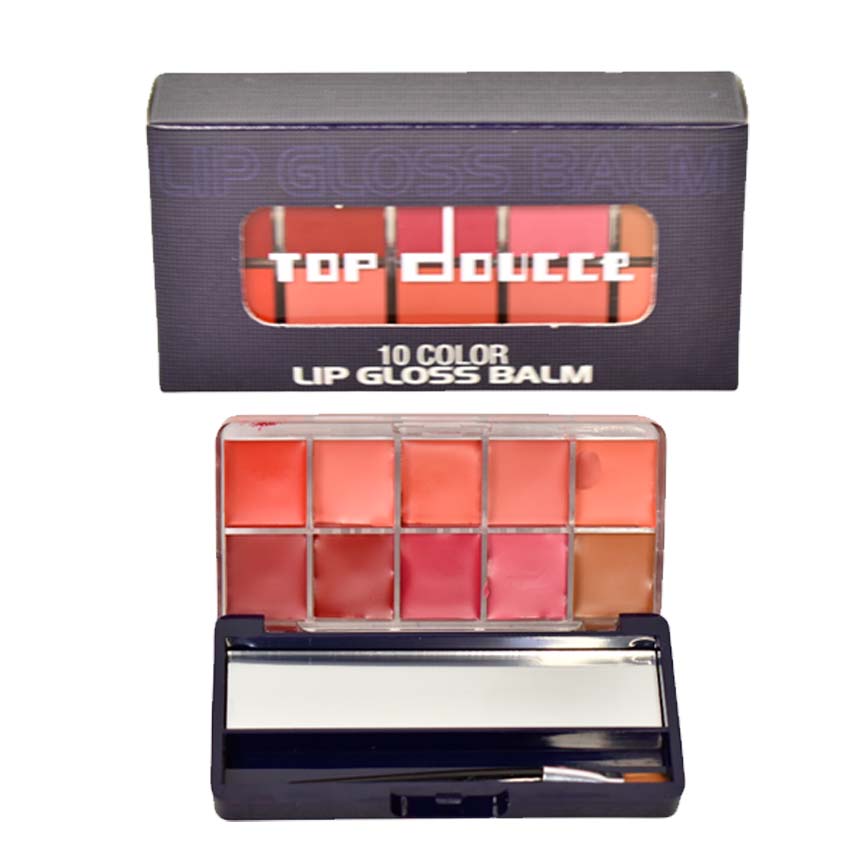Paleta de labiales de 10 colores Top Doucce