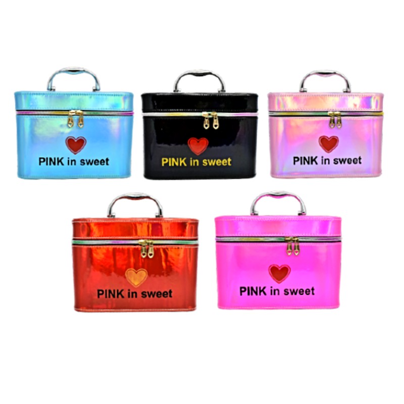 Kit 3 en 1 cosmetiqueras Pink In Sweet - Imagen 2