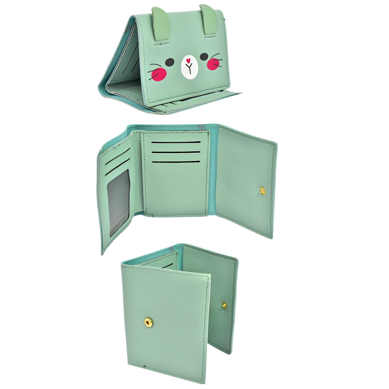 Billetera para dama presentacion de conejo animado