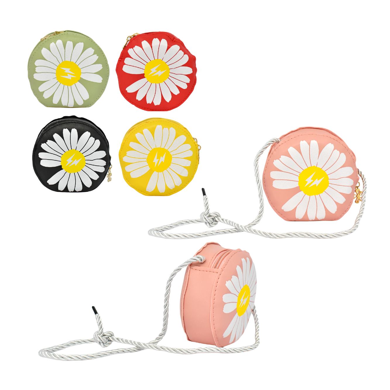 Monedero con dibujo de flor surtido