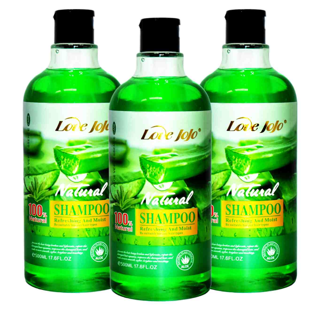Shampoo para cabello con extracto de aloe vera Love Jojo 500ml