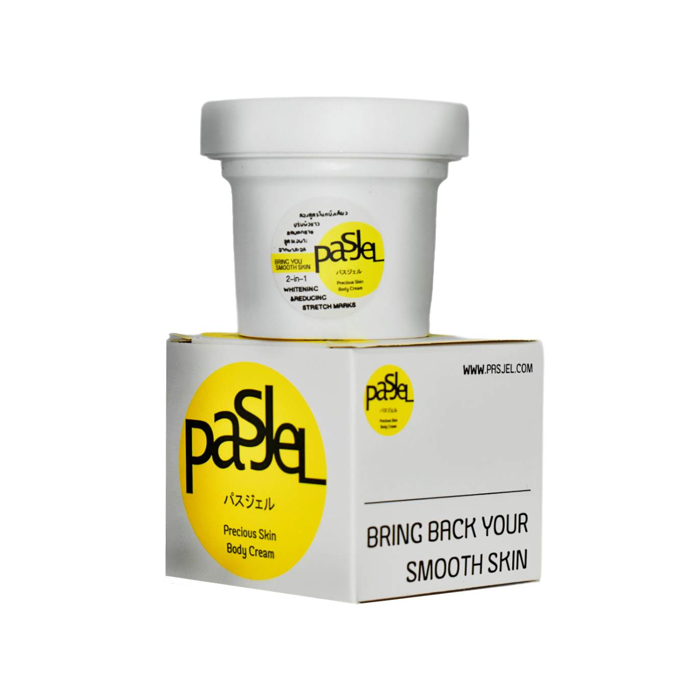 Crema blanqueadora de piel y reductor de estrías Vitamina E PasJel 50ml