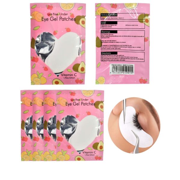 Parche para ojos de gel presentación de corazón Eye Gel Patches