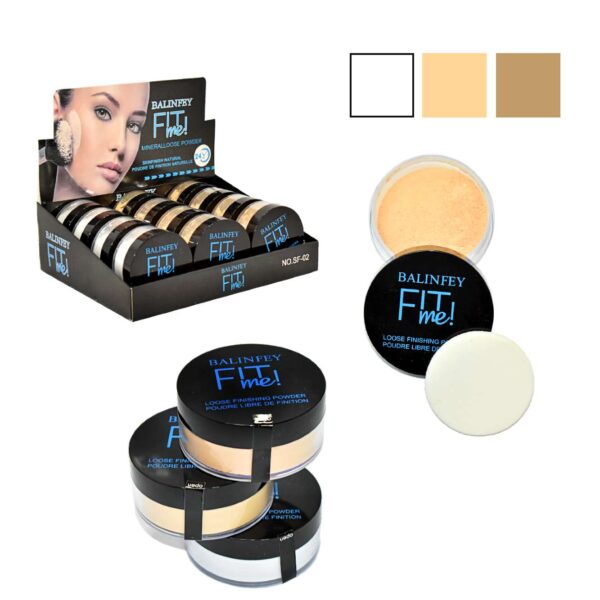 Polvos sueltos matificantes Balinfey Fit Me!