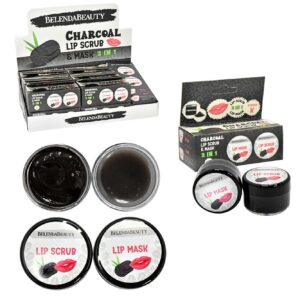 Kit de mascarilla y exfoliante de labios de carbón BelendaBeauty