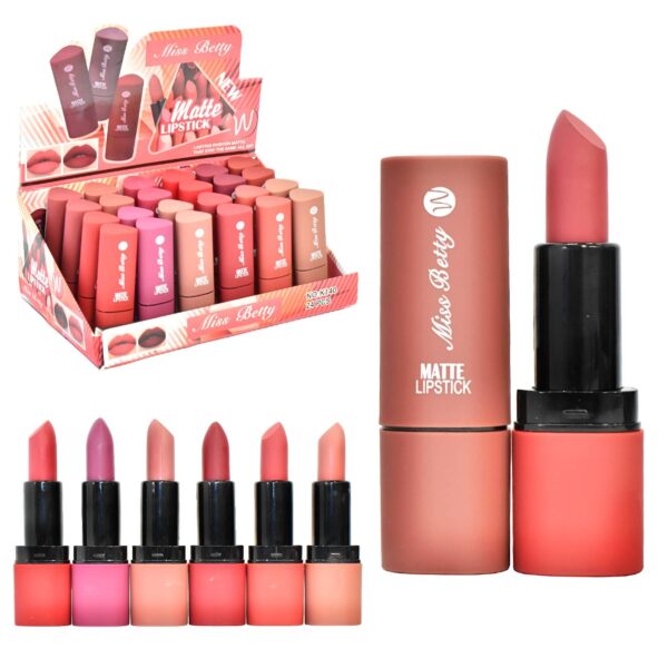 Labiales Matte Presentacion En Tapa De Corazon Miss Bety