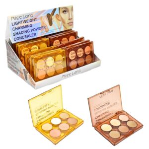 Paleta De Corrector, Contorno E Iluminador  En Polvo Miss Lara