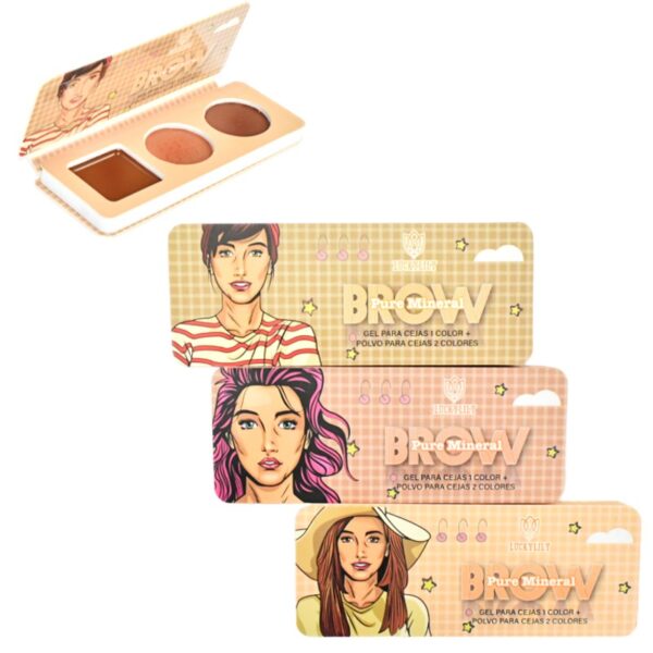 Sombra De Cejas 3 Colores Brow Luckylily
