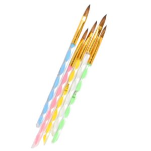 Kit De 5 Pinceles Para Decoración 3D Para Acrílico LOTE1