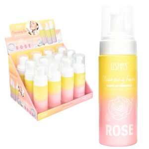 Espuma Facial Ushas De Rosas Frasco Amarillo Y Rosado 155G