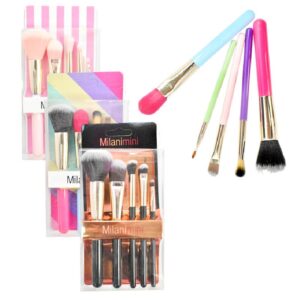 Set De Brochas Milanimini 5 Unidades LOTE1