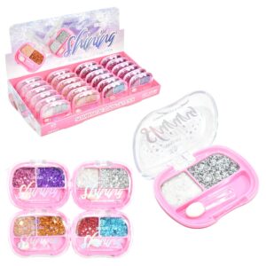 Sombra Para Ojos 2 Colores Glitter Shining Lucky Lily Caja Rosa