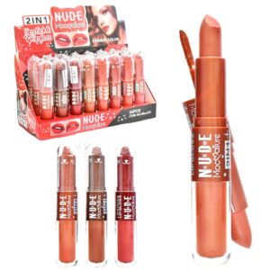 Labial 2 En 1 New Nude Mocallure Tapa De Gato