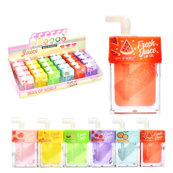 Brillo Frutal Con Glitter Para Labios  Presentacion De Jugo