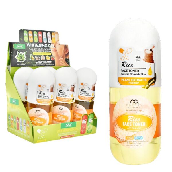 Tonico Facial Con Extracto De Arroz Am Y Pm Capsula De 300Ml