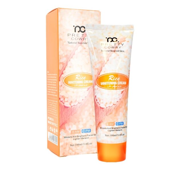 Crema Blanqueadora De Arroz Pretty Cowry 100Ml