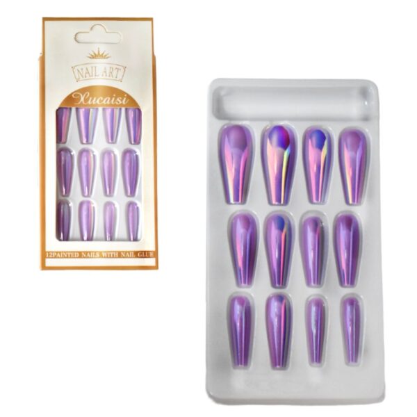Uñas Press On Nails 12pcs LT1 - Imagen 6