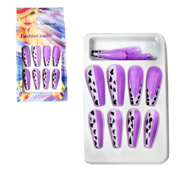 Uñas Press On Nails 12pcs LT1 - Imagen 5