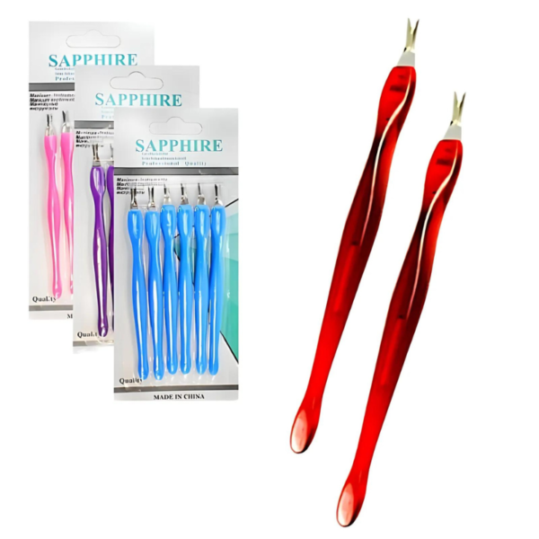 Set de 6 removedores de cuticula colores surtidos SAPPHIRE