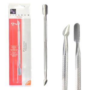 Herramienta Para Retirar Cutícula De 2 Puntas Titanium LT2