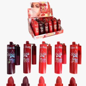 Labial Mate con Mini Labial de Llavero Miss Betty