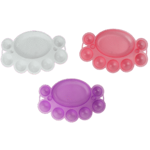 Paleta plastica para mezcla de maquillaje colores sutidos