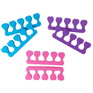 Set de separador coloridos para manicura y pedicura empaque rosado FASHION BEAUTY