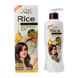 Shampo esencia de arroz hidratacion intensa CQK 400ML.