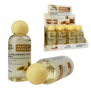 Removedor de maquillaje con esencia de arroz y acido hialuronico MECOW 80ML.