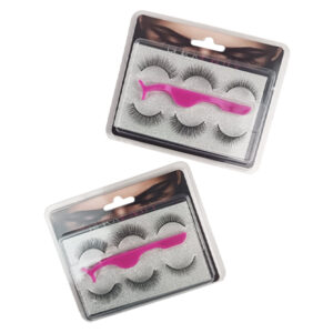 Set de pestañas de 3 pares con aplicador Rukabeauty