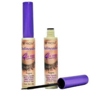 Delineador color negro con tapa morada prosa 10g